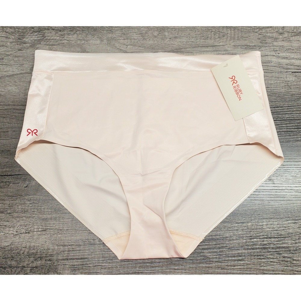 Ruby Ribbon Athena Brief Womens XL Nude Tan Sculpting Shaping #3064 NWT